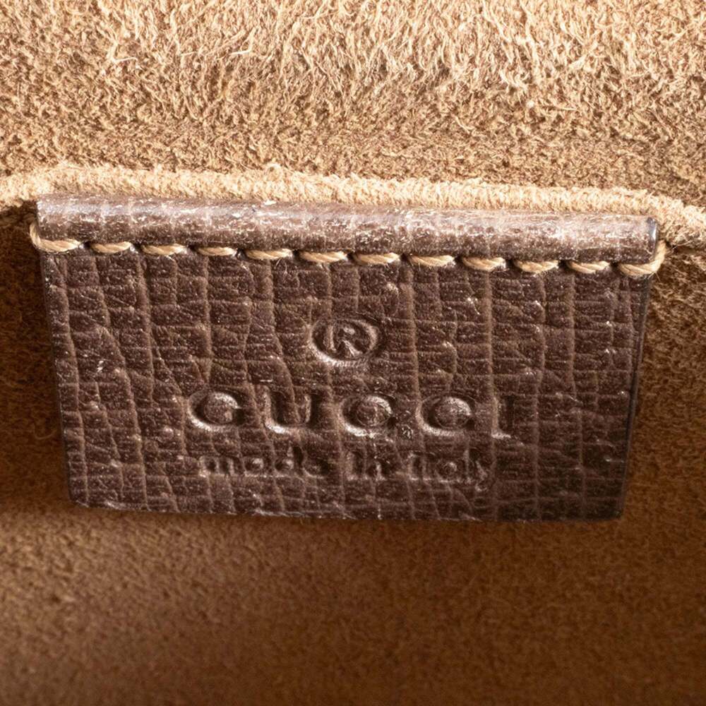 GUCCI Brown Leather Shoulder Bag - Picture 11 of 16